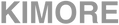 Gray 'KIMORE' text on a white background